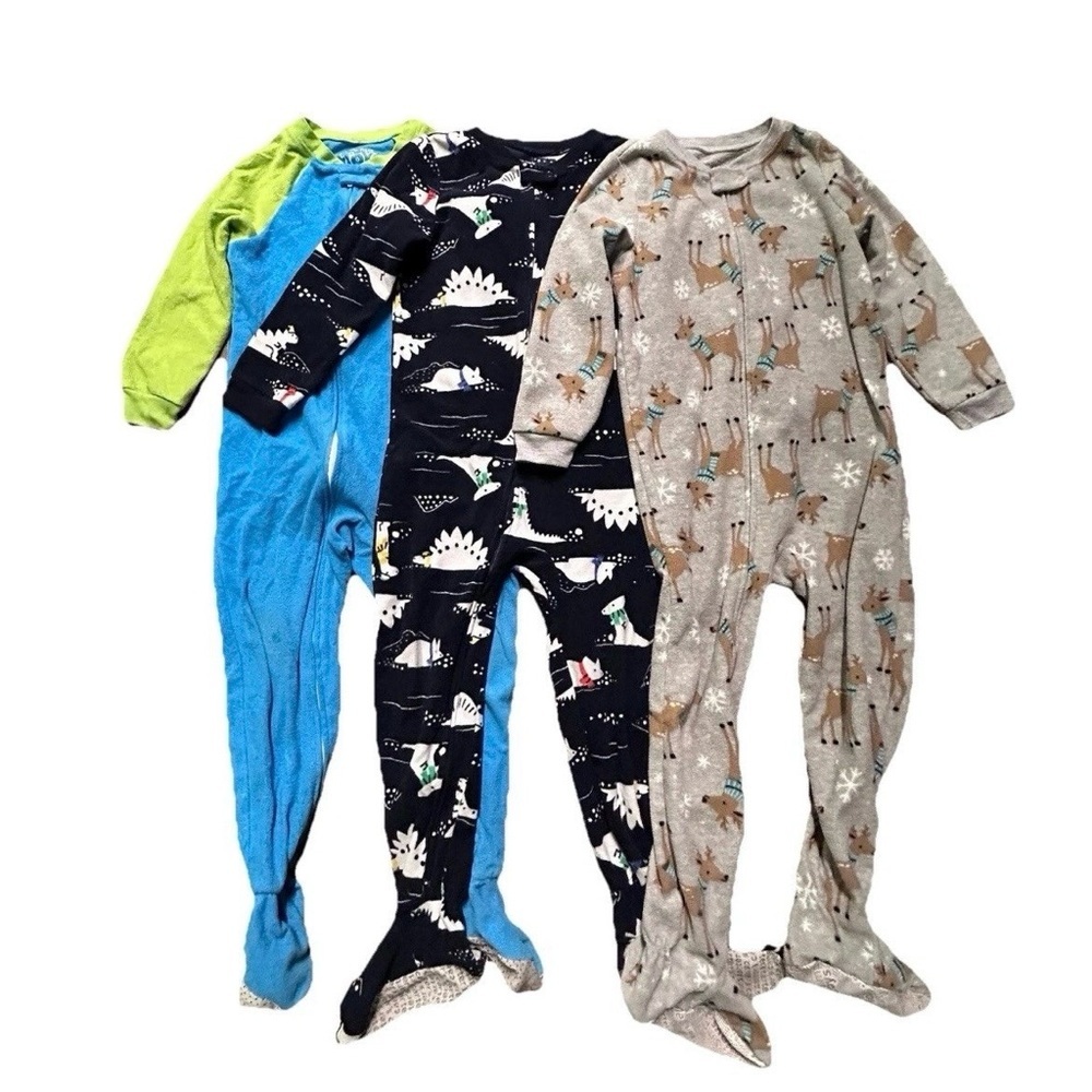 Toddler Boy Fleece Footie Pajamas Winter Cold Weather Toy Story Size 5T - Picture 1 of 5